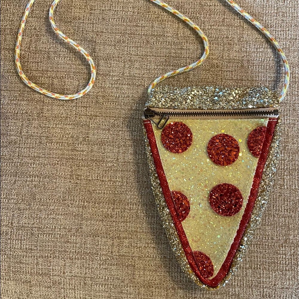 Crewcuts Glitter Pizza Purse